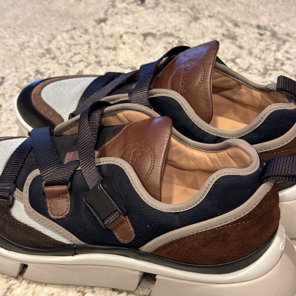 Chloe sneakers leather and suede size 41 US 10.5 - Picture 6 of 7